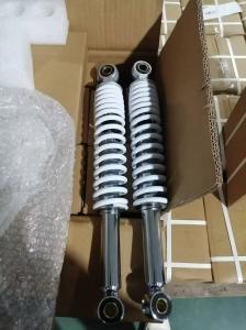 330MM WHITE AND CHROME SHOCKS